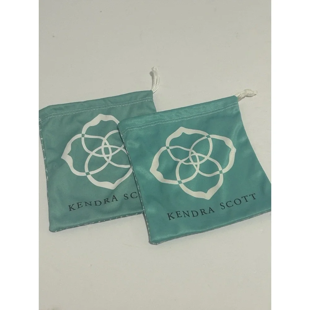 Kendra Scott Turquoise Blue Jewelry Dust Bag Pouch Drawstring Organizer Travel 2